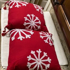 Christmas/Winter pillows. Set of 2.